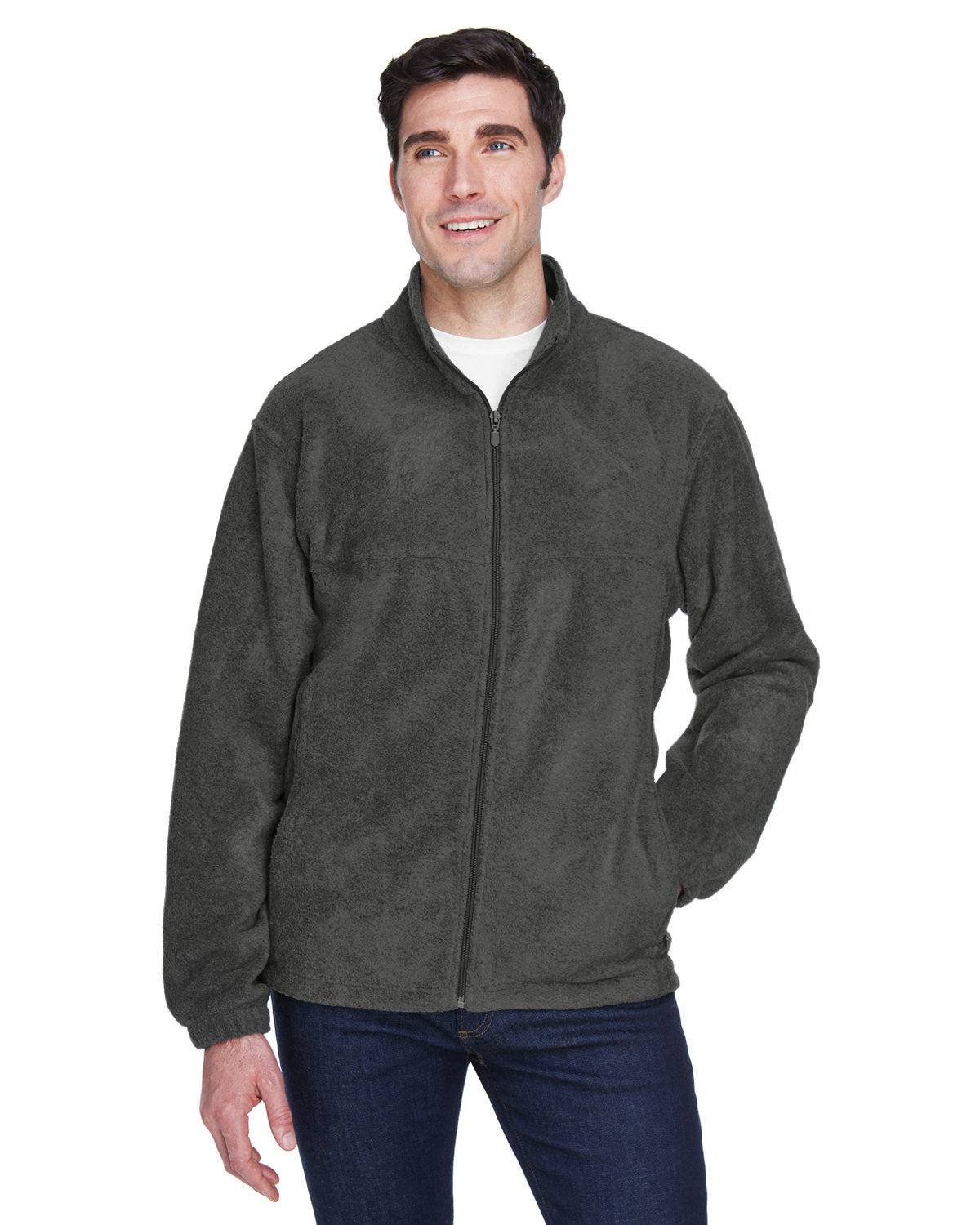 Full-zip fleece jacket